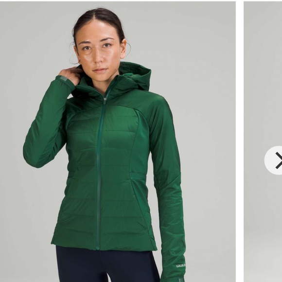 NEW* Lululemon Athletica Down for it all Jacket Size 2  Color Evergreen - Picture 1 of 3